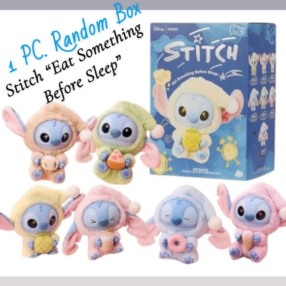 Miniso Stitch “Eat Something Before Sleep” Series -1 PC NEW 📦 RARE COLLECTIBLE - Picture 10 of 12